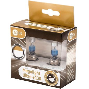 H4 12V- 60/55W (P43t) (+130% света) Megalight Ultra +130 (к.уп.2шт.) 93039913 (50440XNU) 50440XNU