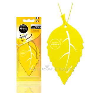 Leaf (12cm x 7cm) Vanilla Ароматизатор (бумага, подвес.) 92089