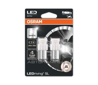 P21/5W 12V-LED (BAY15d) 6000K 2.0/0.4W Cool White LEDriving SL 3 ���. (��.2��.) 7528DWP-02B