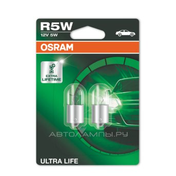 R5W 12V-5W (BA15s) (������. ���� ������) Ultra Life 5007ULT