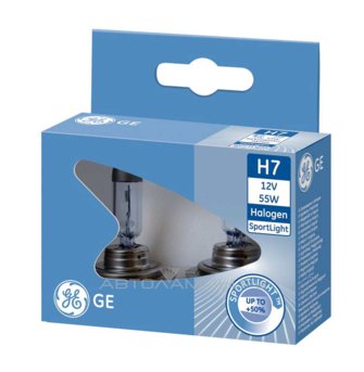 H7 12V- 55W (PX26d) (белый свет-голуб.оттен.) Sportlight (к.уп.2шт.) 79299 (58520SPU) 58520SPU