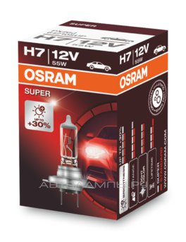 H7 12V- 55W (PX26d) ( +30% �����) Super 64210SUP