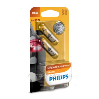 H6W 12V-6W (BAX9s) (блистер 2шт.) 12036B2