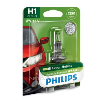 H1 12V- 55W (P14,5s) (������. ���� ������) LongLife EcoVision ������� (1��) 12258LLECOB1