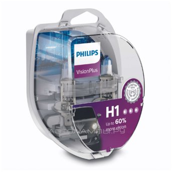 H1 12V- 55W (P14,5s) ( +60% �����) Vision Plus (2��.) 12258VPS2